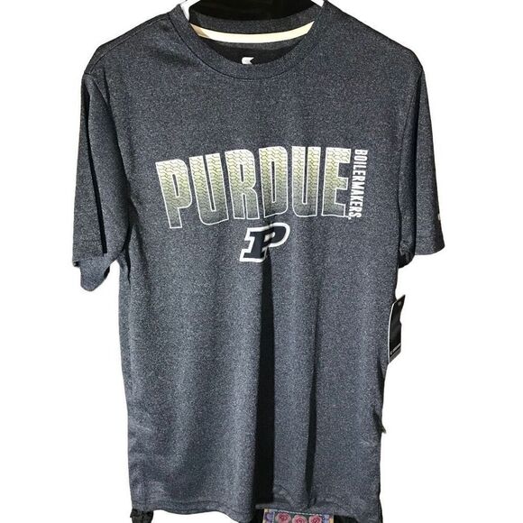 Colosseum Mens SZ Large Perdue University Boilermakers gray short sl shirt - Picture 1 of 5